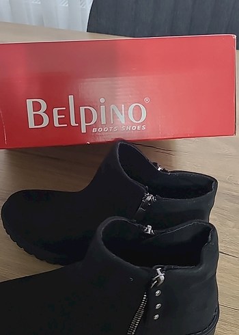 Siyah Süet Tokalı Kadın Bot - Görsel 8