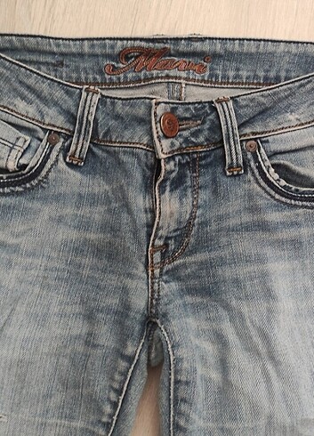 Mavi jeans kot pantolon - Görsel 3