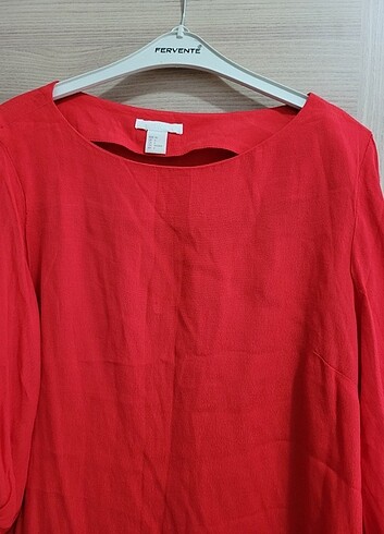 H&M S beden kırmızı tarz bluz, gömlek - Görsel 4