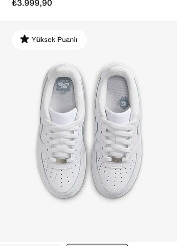 36 Beden Original Nike air force unisex 36.5 çocuk ayakkabı