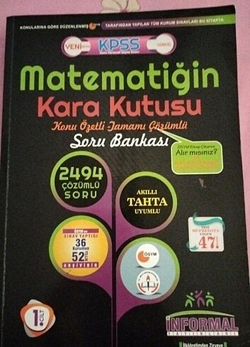 Matematiğin kara kutusu kpss çıkmış sorular