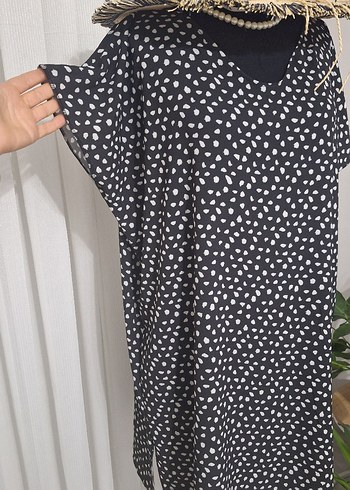 Siyah Puantiyeli Bohem pilaj  kiyafeti - Görsel 6