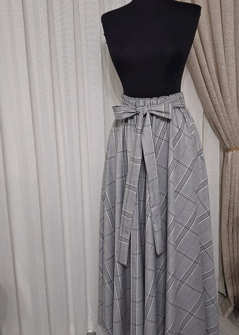 Gri Pilili Uzun Kilos etek - Görsel 6