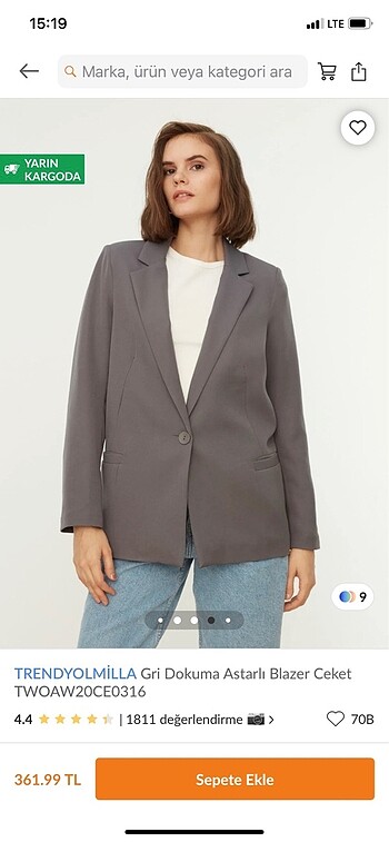 Trendyol milla blazer ceket