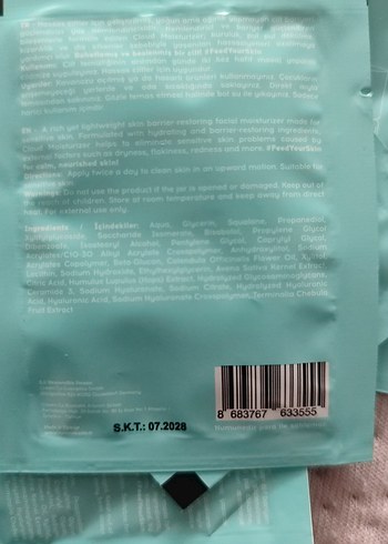 cream co. Cloud Nemlendirici 2ml Tester - Görsel 3