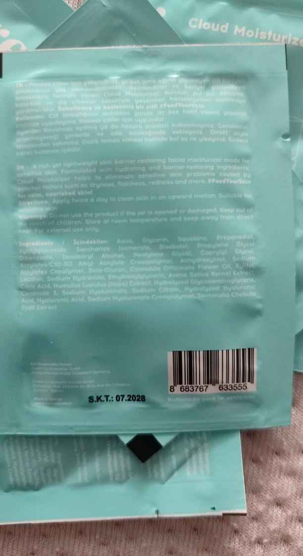 cream co. Cloud Nemlendirici 2ml Tester - Görsel 3