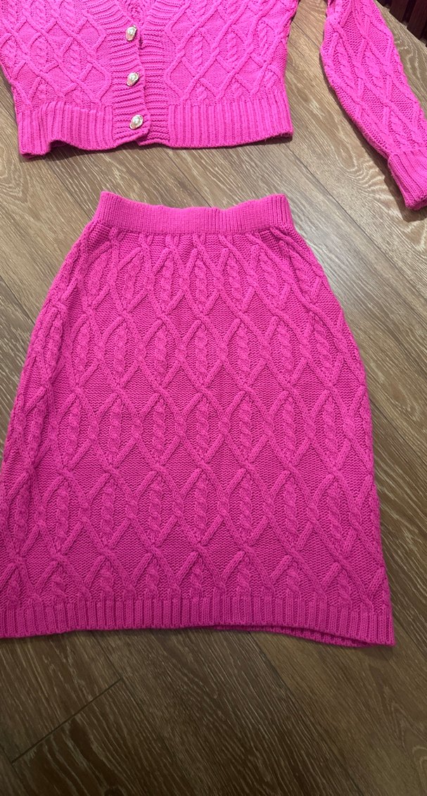 Pembe Triko Midi Takım - Görsel 2