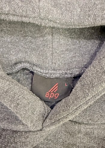 Diğer Kapüşonlu Gri Baskılı Sweatshirt