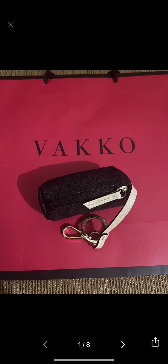 Vakko Siyah Deri Fermuarlı Kadın Clutch Cüzdan - Görsel 5