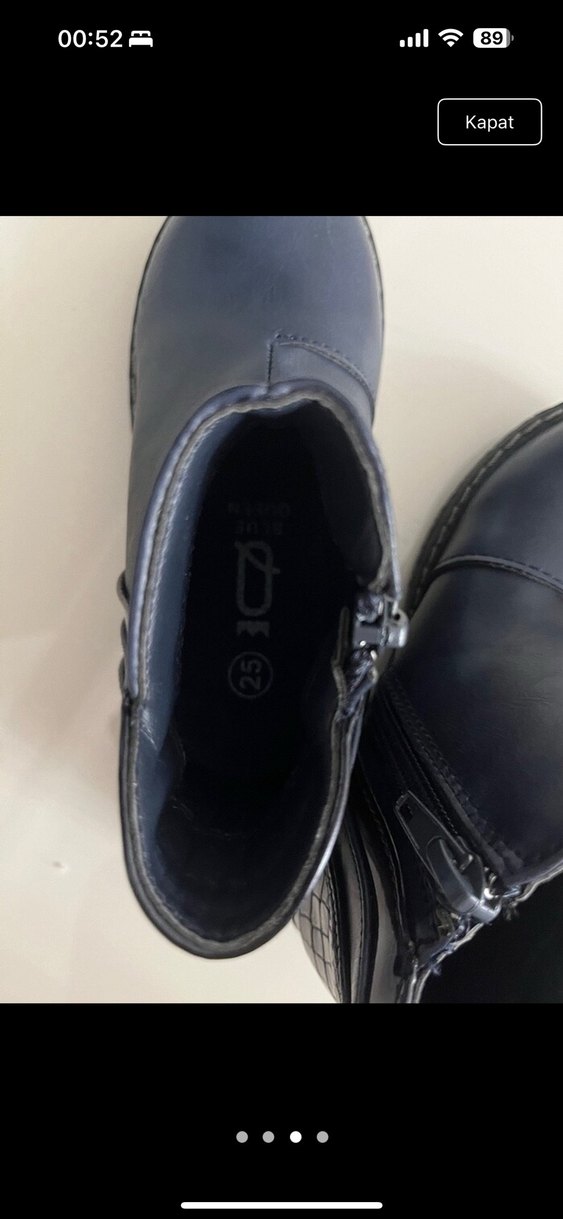 Kız Çocuk Füme Renk Tokalı Bot - Görsel 3