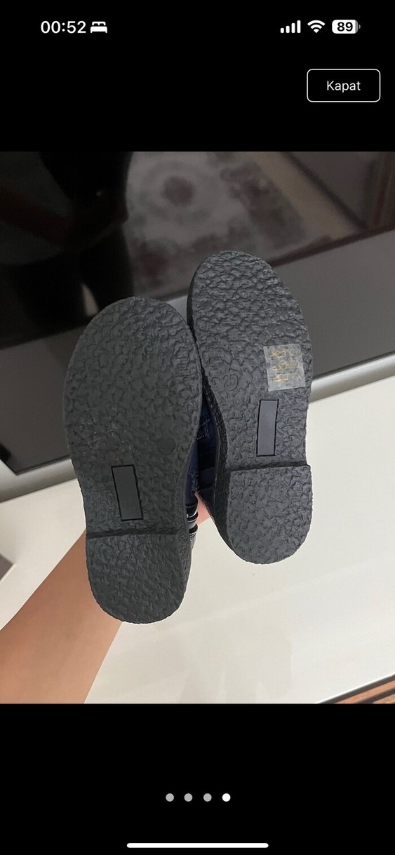 Kız Çocuk Füme Renk Tokalı Bot - Görsel 4