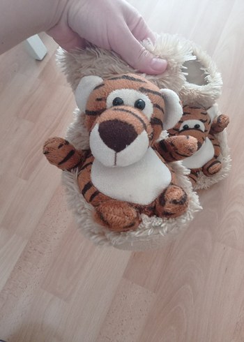 Kahverengi kaplan Desenli Erkek Ev Terliği - Görsel 5