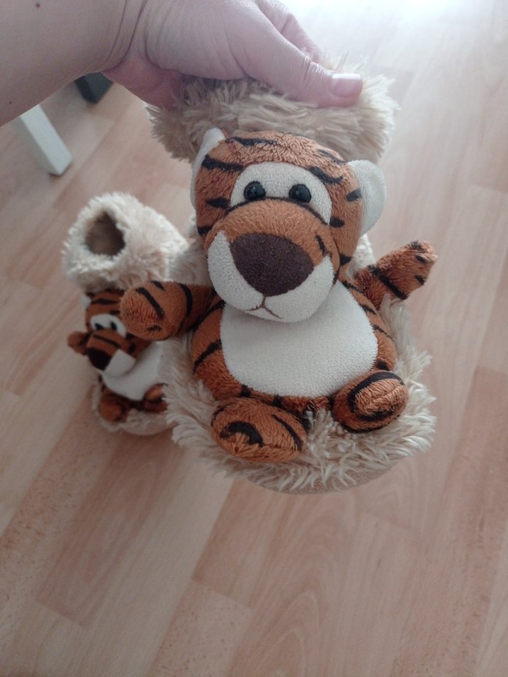 Kahverengi kaplan Desenli Erkek Ev Terliği - Görsel 4