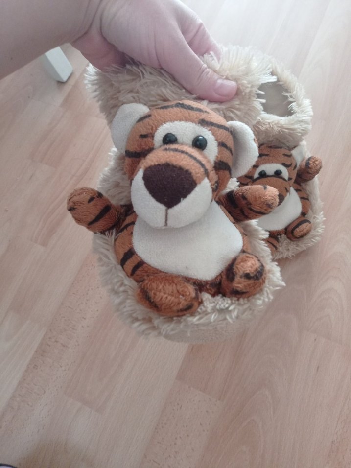 Kahverengi kaplan Desenli Erkek Ev Terliği - Görsel 5