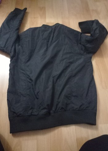 Siyah erkek Fermuarlı Bomber Ceket - Görsel 3