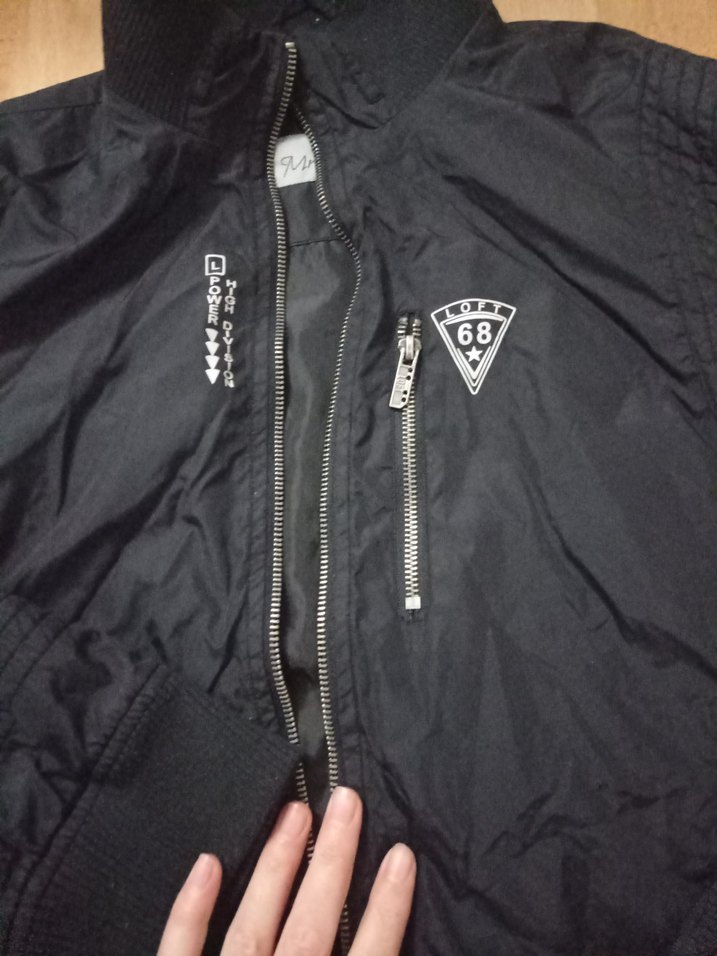 Siyah erkek Fermuarlı Bomber Ceket - Görsel 4