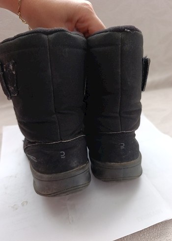 34 Beden siyah Renk Erkek Çocuk Siyah Kauçuk Bot Velcro34