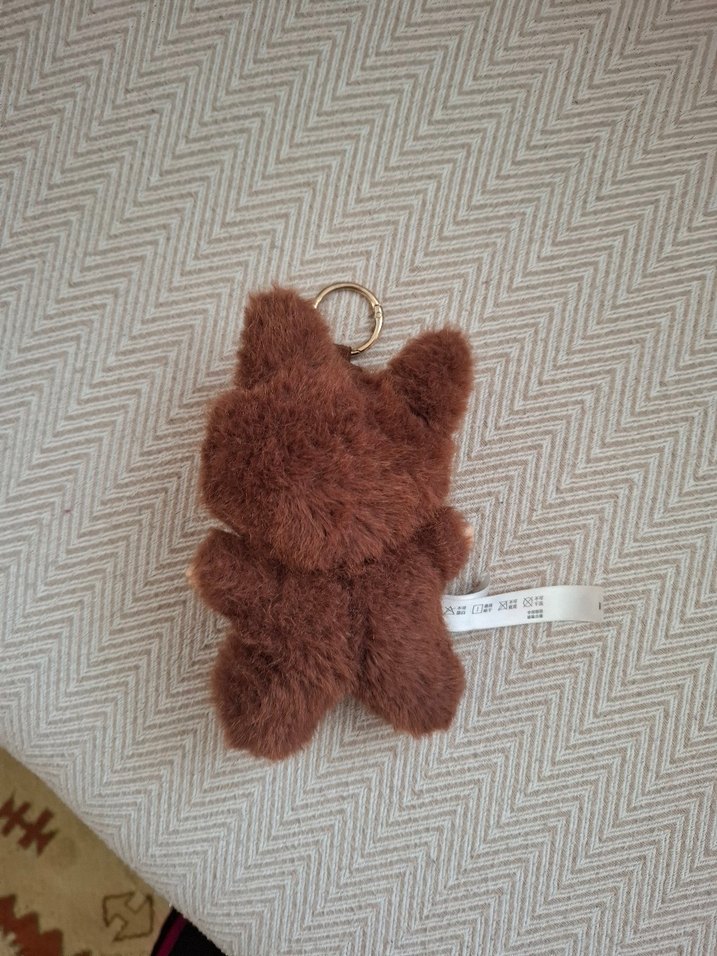 labubu Kahverengi Peluş Anahtarlık Oyuncak - Görsel 2