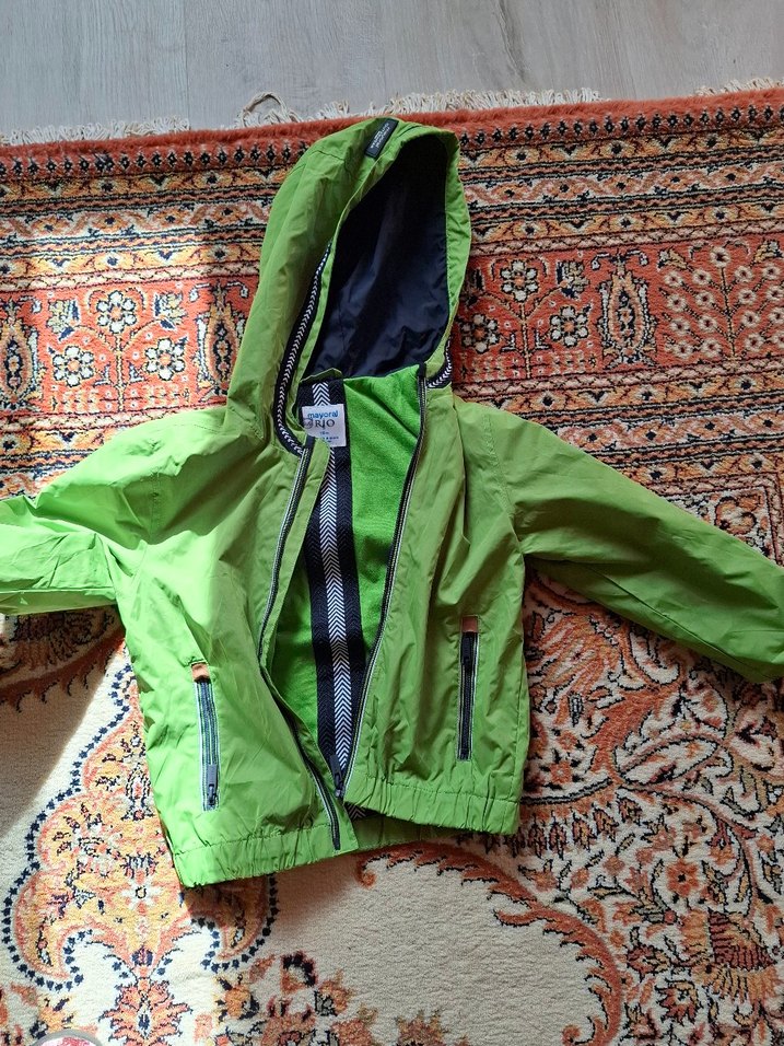 mayoral marka Erkek Çocuk Renkli Yeşil Fermuarlı Yağmurluk - Görsel 2