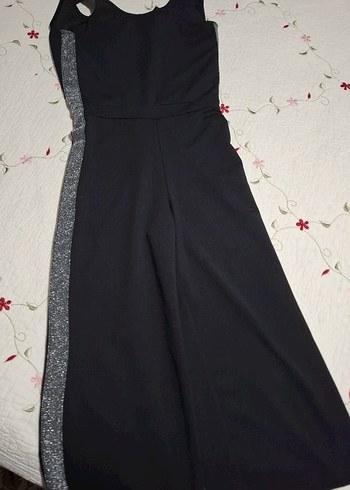 Siyah, Straplez, Uzun Kız çocuk abiye Tulum - Görsel 2