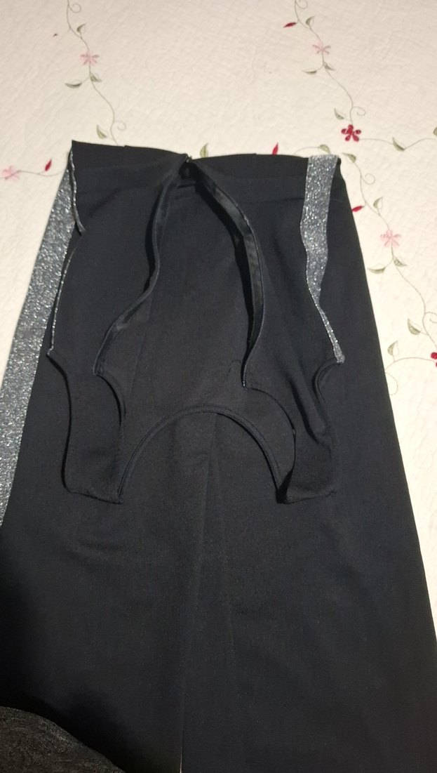 Siyah, Straplez, Uzun Kız çocuk abiye Tulum - Görsel 3