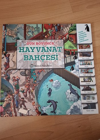 Gün Boyunca Hayvanat Bahçesi Çocuk Kitabı