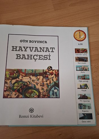 Beden Renk Gün Boyunca Hayvanat Bahçesi Çocuk Kitabı
