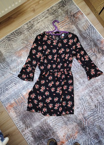 Çiçek Desenli Midi Bohem Elbise - Görsel 5