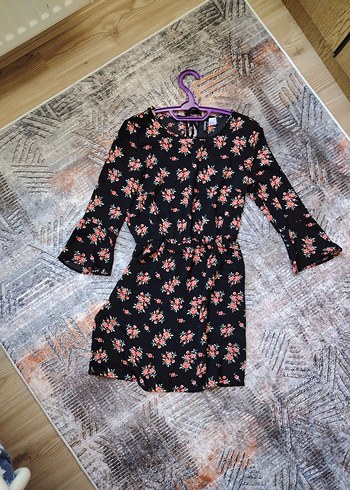 Çiçek Desenli Midi Bohem Elbise - Görsel 6