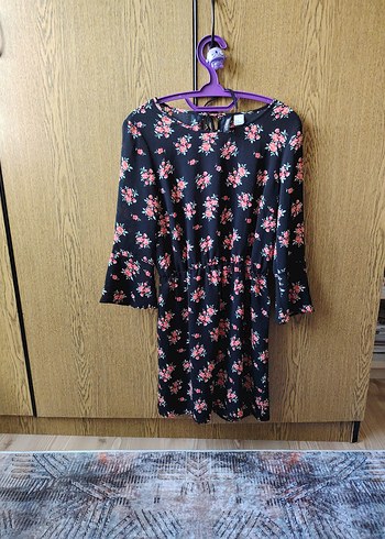 Çiçek Desenli Midi Bohem Elbise - Görsel 9