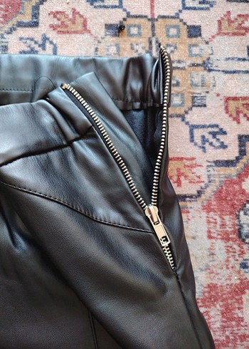 hot fashion Deri Kadın Pantolon - Görsel 5