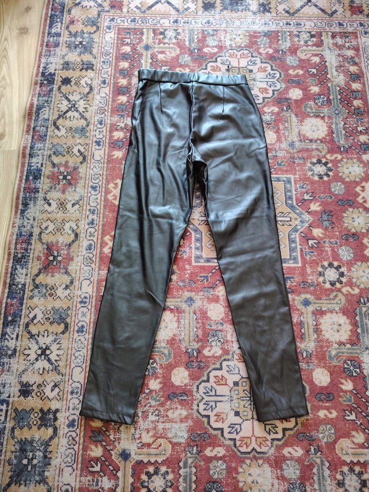 hot fashion Deri Kadın Pantolon - Görsel 2