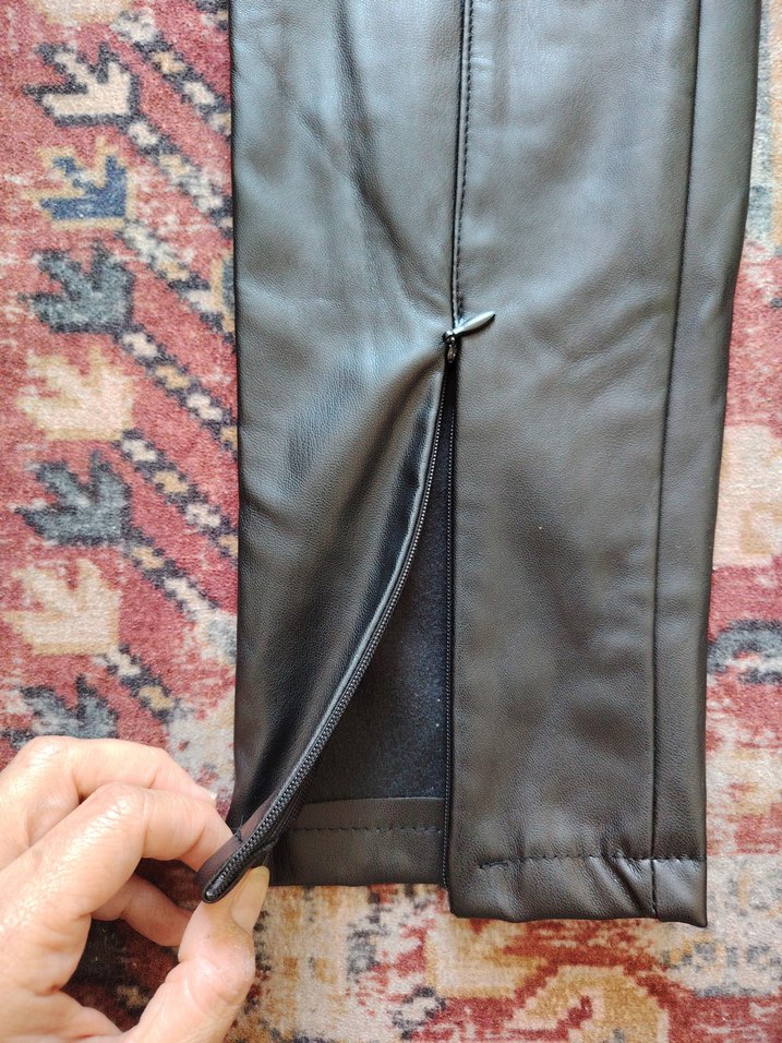 hot fashion Deri Kadın Pantolon - Görsel 4