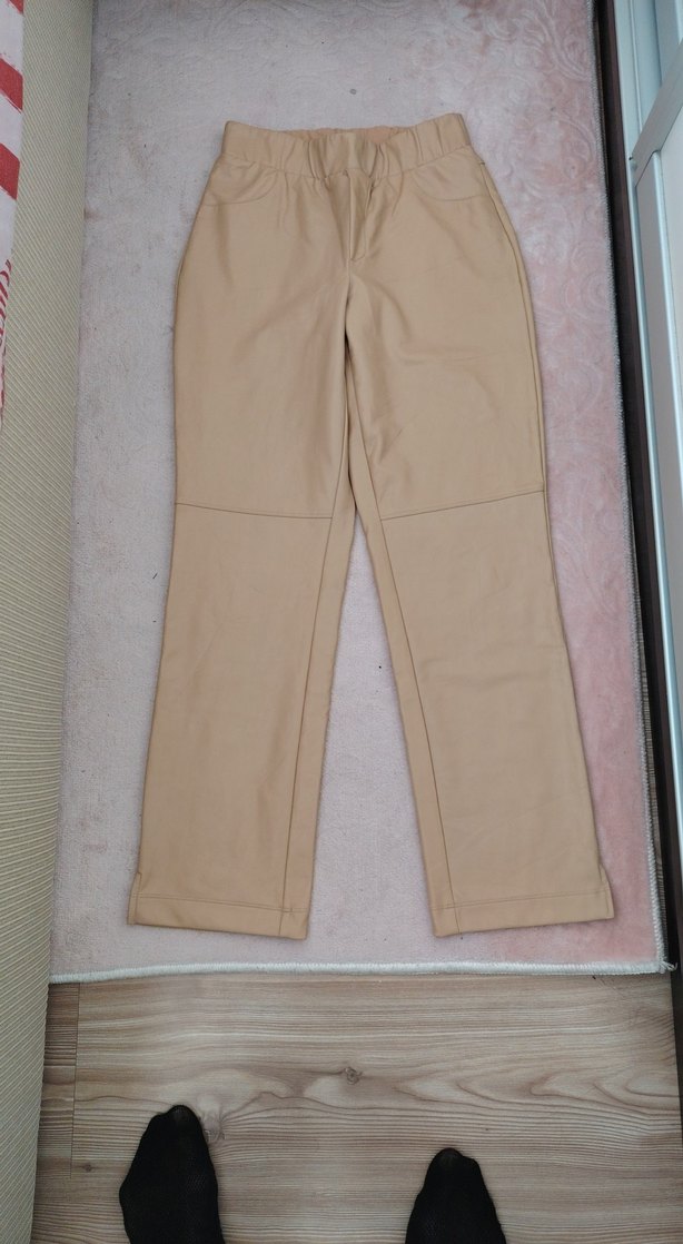 calzedonia deri görünümlü pantolon - Görsel 2