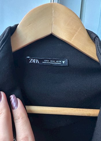 Zara Midi Fermuarlı Elbise - Görsel 5