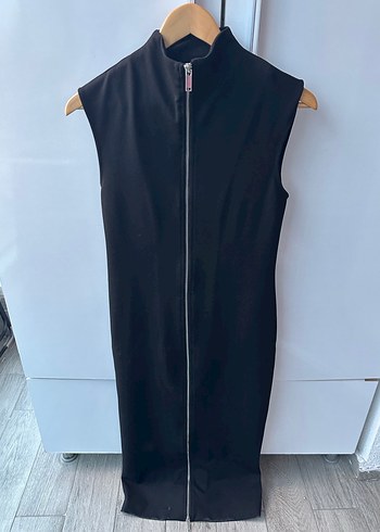 Zara Midi Fermuarlı Elbise - Görsel 4