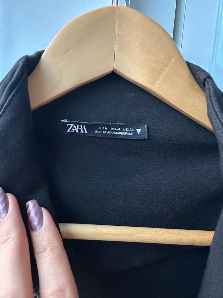 Zara Midi Fermuarlı Elbise - Görsel 5