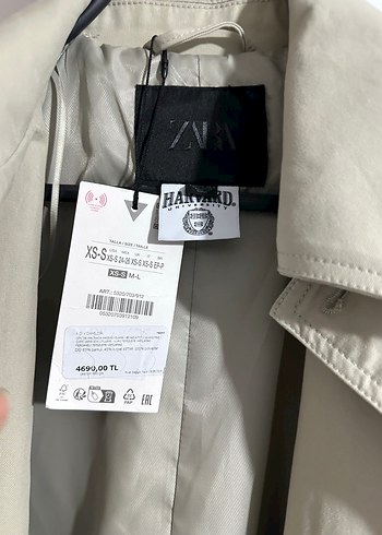 Zara Harvard Trençkot - Görsel 6