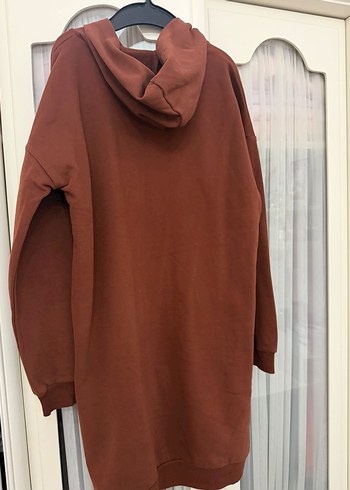 LCW Kapüşonlu Sweatshirt Elbise - Görsel 4