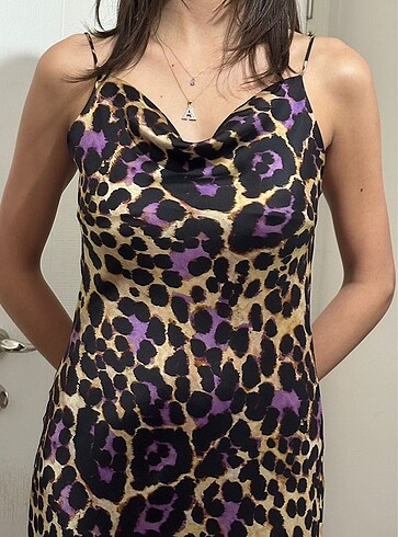 Zara Zara Leoparlı Elbise