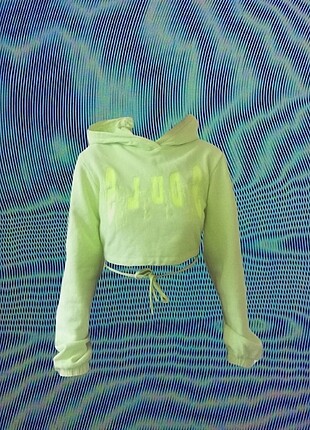 bershka crop hoodie sweatshirt y2k