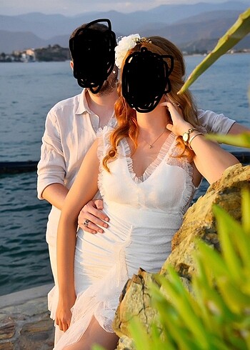 Dış çekim elbisesi