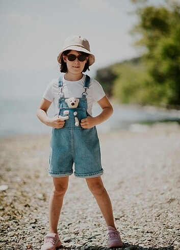 Ayıcıklı Unisex Salopet