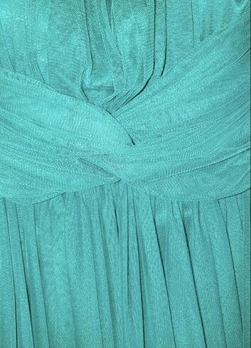 xs Beden yeşil Renk Yeşil abiye elbise