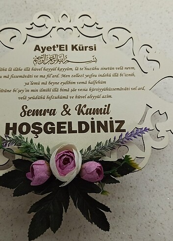 isme özel kapı süsü