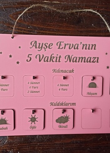 Namaz takip panosu