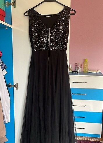 siyah tasli abiye - Görsel 2