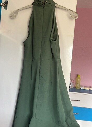 Yesil yazlık elbise - Görsel 2