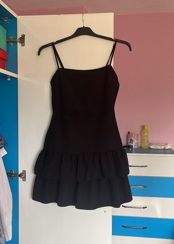 günlük siyah elbise - Görsel 3