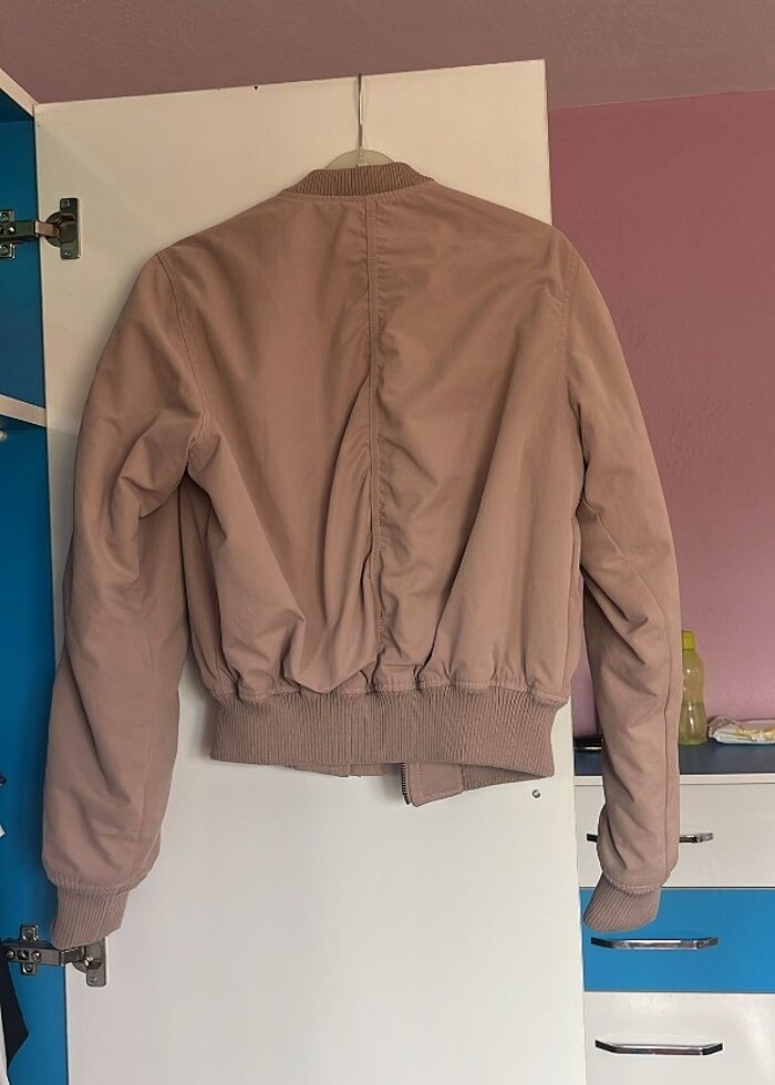 Bomber Pudra pembe ceket - Görsel 2